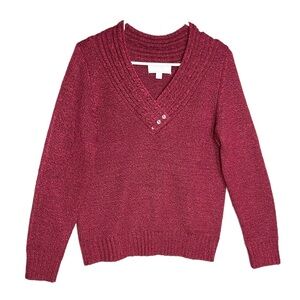 Carolyn Taylor V-Neck Sweater Women’s Size Medium